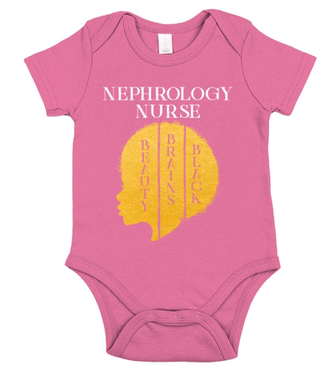Black History Month Nephrology Nurse African Short Sleeve Baby One-Piece