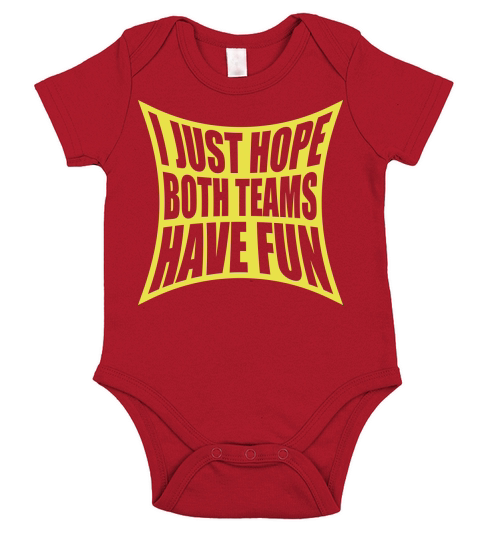 Both Teams Have Fun Short Sleeve Baby One-Piece