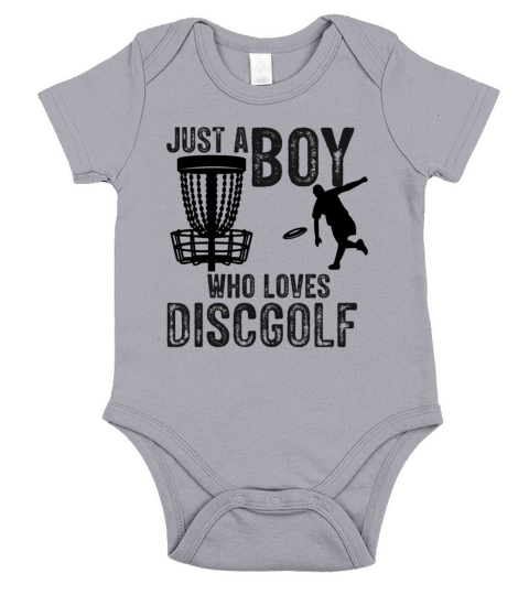 Boy Who Loves Disc Golf Vintage Ultimate Frisbee Short Sleeve Baby One-Piece