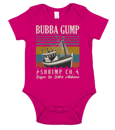 Bubba Gump Shrimp co Bayou La Batra Alabama vintage shirt Short Sleeve Baby One-Piece