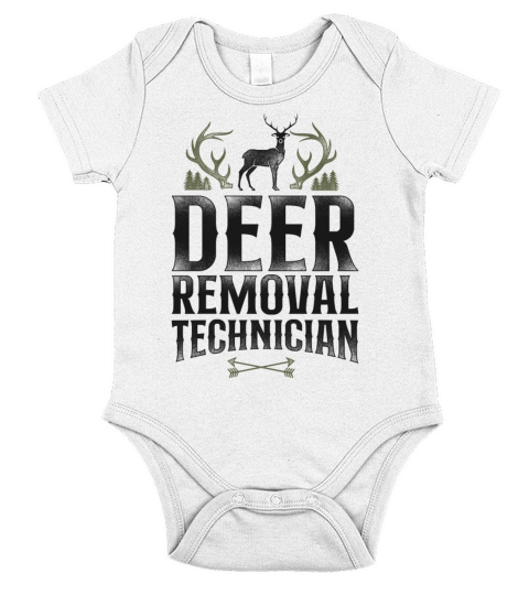 Buck Deer Hunting Hunter Vintage Short Sleeve Baby One-Piece