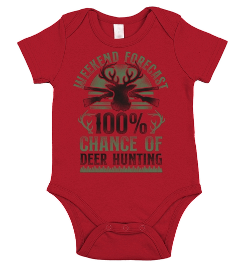 Buck Deer Hunting Hunter Vintage Short Sleeve Baby One-Piece