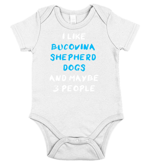 Bucovina Shepherd Dog Funny Short Sleeve Baby One-Piece