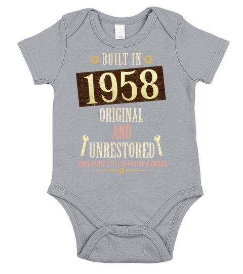 Built In The 1958 Original And Unrestored Short Sleeve Baby One-Piece