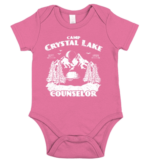 Camp Cam G Crystal Lake Counselor Vintage Design Short Sleeve Baby One-Piece