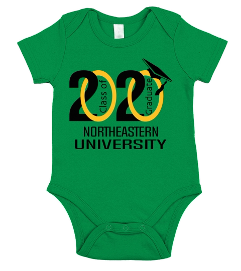 Class Of 2020 Graduation Northeastern University Short Sleeve Baby One-Piece