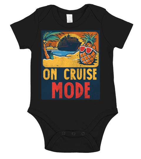 Cruise Ship Vacation Vintage On Short Sleeve Baby One-Piece