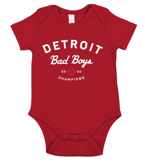Detroit Bad Boys, Funny Basketball, BasketballT-Shirt Short Sleeve Baby One-Piece