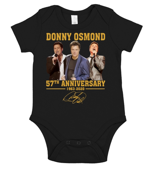 Donny Osmond 57th anniversary 1963 2020 signature shirt Short Sleeve Baby One-Piece