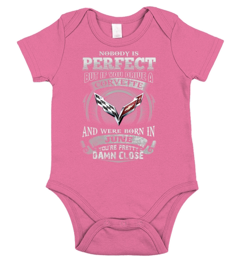 DRIVE A CORVETTE JUNE Short Sleeve Baby One-Piece