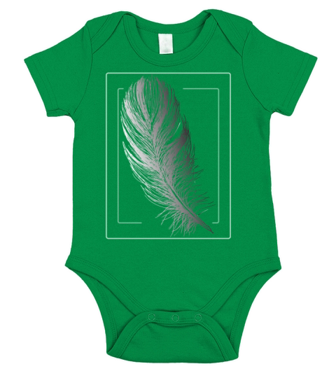 feather Short Sleeve Baby One-Piece