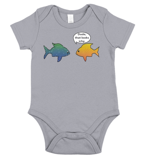 Fish Keeping Aquarium Hobby Funny T-shirt Short Sleeve Baby One-Piece
