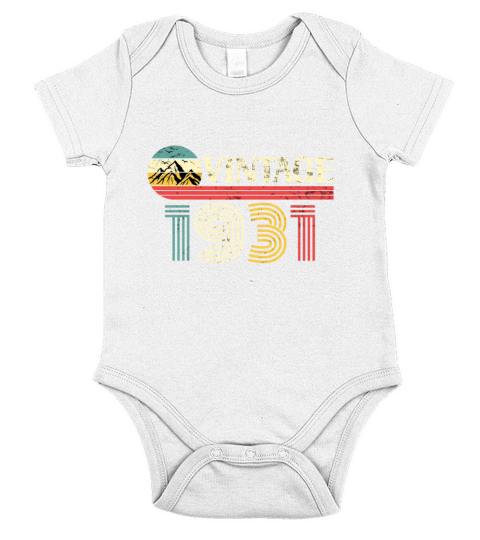 Funny Birthday Born in 1931 Limited Edition Short Sleeve Baby One-Piece