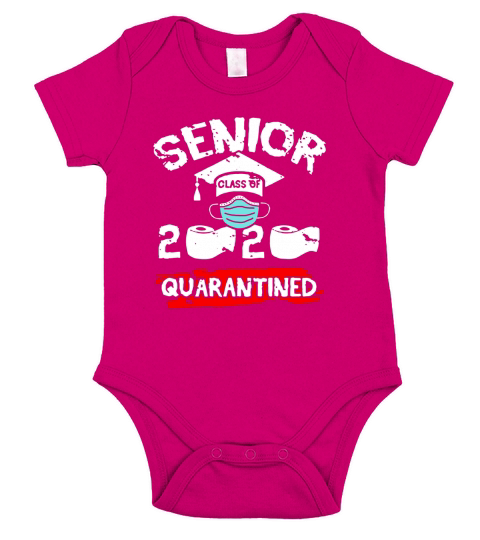 Funny Senior Class of 2020 Quarantine Graduation Toilet Paper Short Sleeve Baby One-Piece