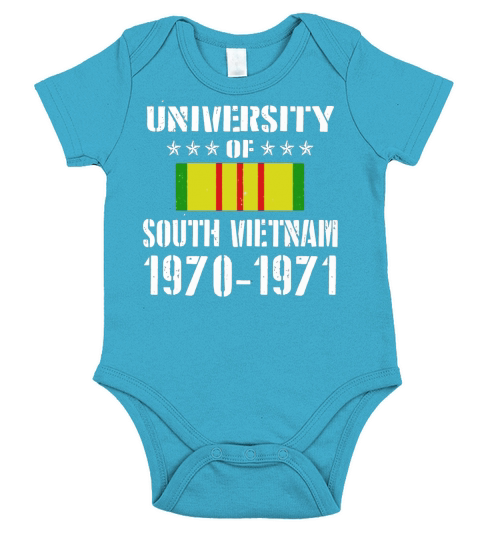 Funny University of South Vietnam Shirt, Memorial Day Gift Short Sleeve Baby One-Piece