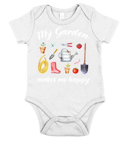 Garden Quote Hobby Gardener Gift Idea Short Sleeve Baby One-Piece