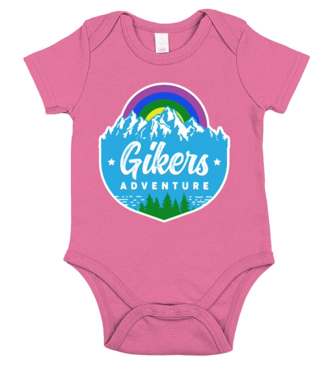 Gay Hiker and Biker Outdoor Activity Theme Gikers Short Sleeve Baby One-Piece