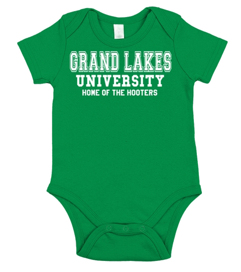 Grand Lakes University - Home Of The Hooters Short Sleeve Baby One-Piece