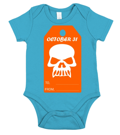 Halloween Gift Tags Printable Halloween 8 Short Sleeve Baby One-Piece