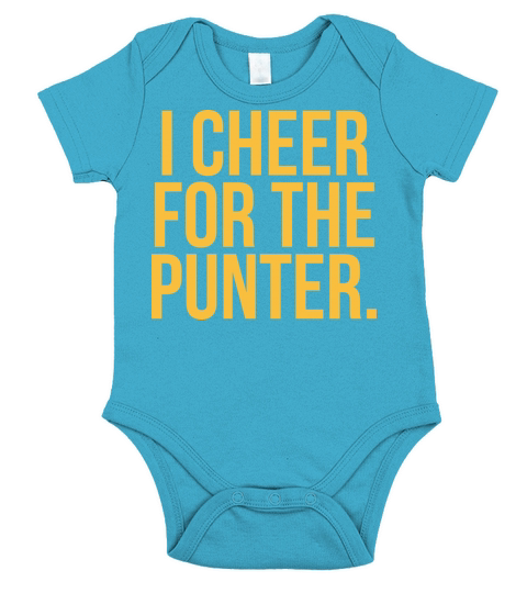 I Cheer For The Punter Short Sleeve Baby One-Piece