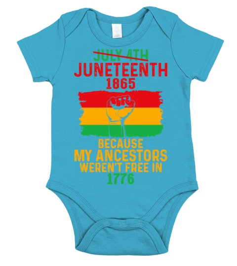 Juneteenth Black History Pride African American Short Sleeve Baby One-Piece