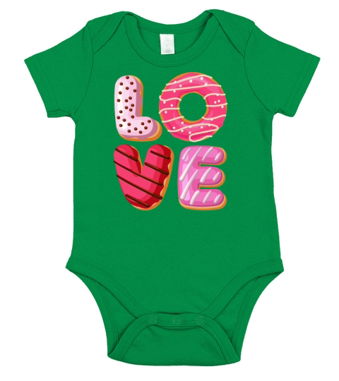 Love Donut - Funny Foodie Doughnut Donut Lover Short Sleeve Baby One-Piece