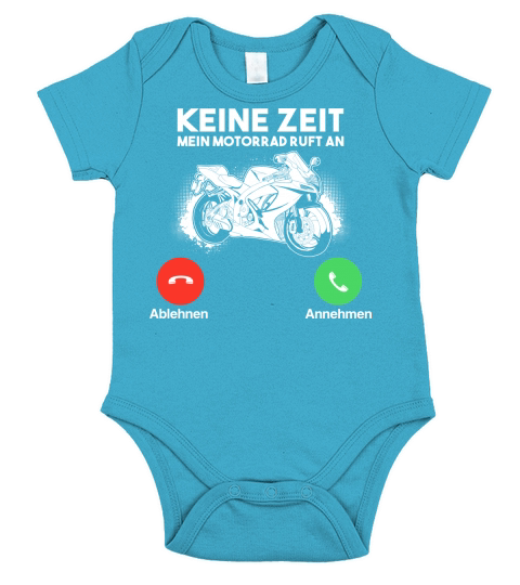 MEIN MOTORRAD RUFT AN Short Sleeve Baby One-Piece