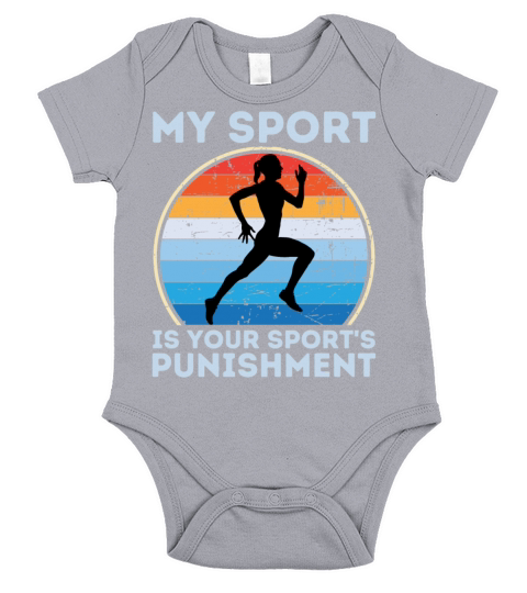 My Sport Is Your Sports Punishment Woman Runner Short Sleeve Baby One-Piece