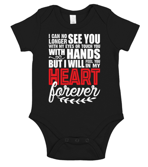 No Longer See You With My Eyes Or Touch You Hands Short Sleeve Baby One-Piece