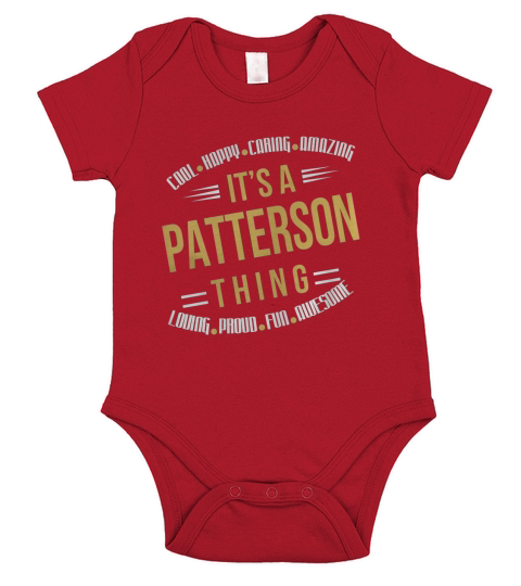 PATTERSON THING COOL T-SHIRTS Short Sleeve Baby One-Piece