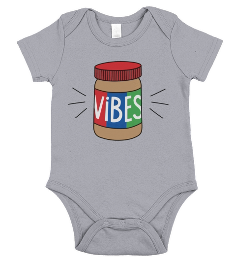 Peanut Butter Vibes TShirt Short Sleeve Baby One-Piece