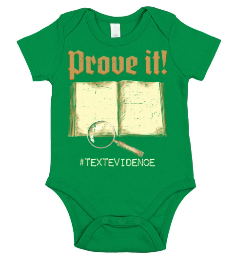Prove It Text Evidence For Test Day Teacher Exam Short Sleeve Baby One-Piece