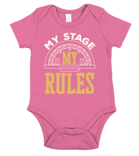 Stage Manager Funny My Stage My Rules Short Sleeve Baby One-Piece