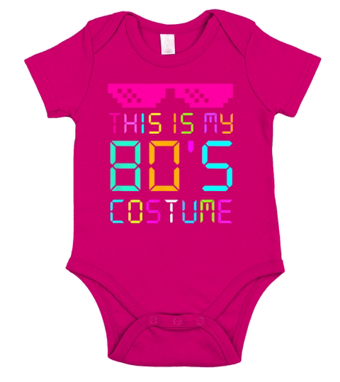 This Is My 80s Costume Fancy Dress Party Idea Halloween shirt Short Sleeve Baby One-Piece