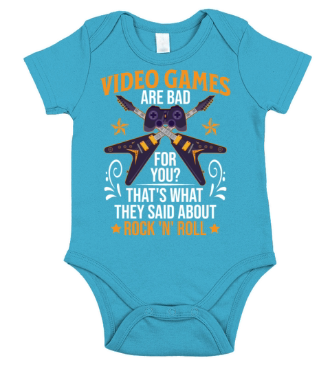 Video Games Are Bad For You - Classic Video Games Short Sleeve Baby One-Piece