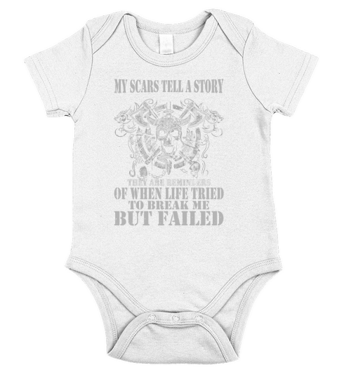 VIKING- MY SCARS TELL A STORY Short Sleeve Baby One-Piece