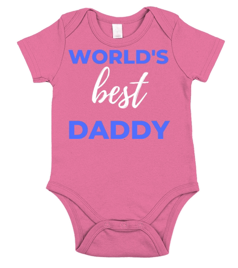 Worlds Best Daddy Short Sleeve Baby One-Piece