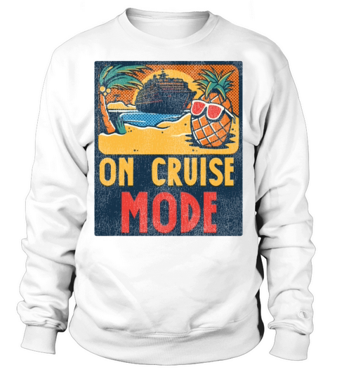 Cruise Ship Vacation Vintage On Sweatshirt Unisex