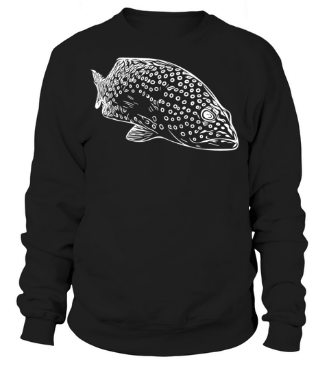 Elegant Vintage Spotted Grouper Sweatshirt Unisex
