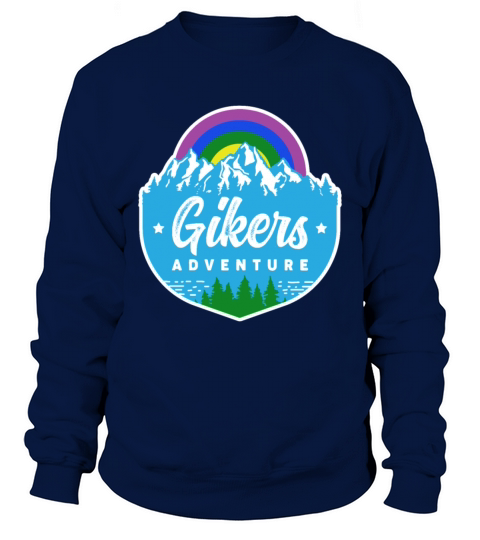 Gay Hiker and Biker Outdoor Activity Theme Gikers Sweatshirt Unisex