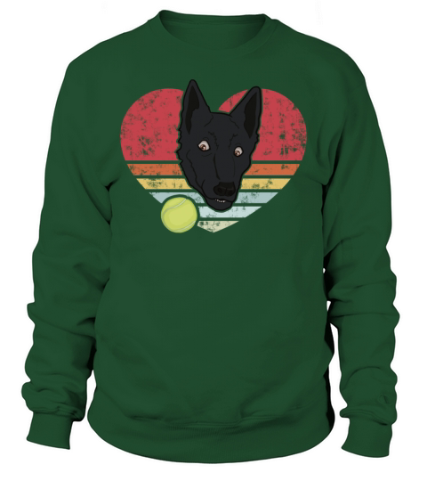 I Love My Dutch Shepherd Vintage Funny Dog Sweatshirt Unisex