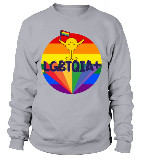 LGBTQIA flag color - Pride quote lgbt community Sweatshirt Unisex