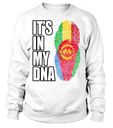 Malian And Eritrean Mix Heritage DNA Flag Sweatshirt Unisex