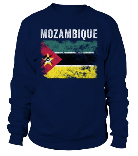 Mozambique Flag Vintage Mozambican Flag Sweatshirt Unisex