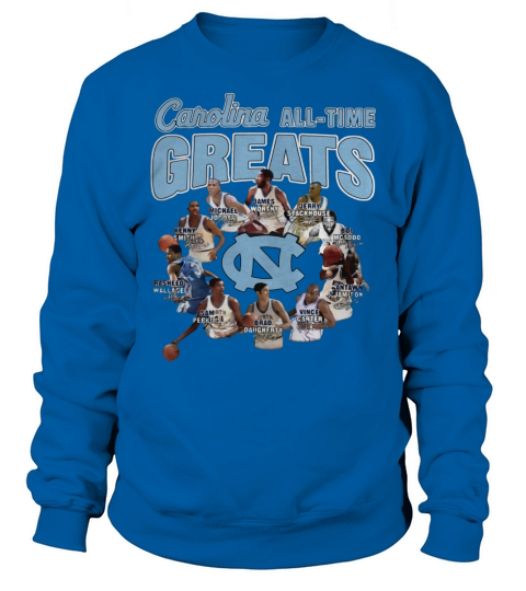 North Carolina Tar Heels all time greats signatures shirt Sweatshirt Unisex