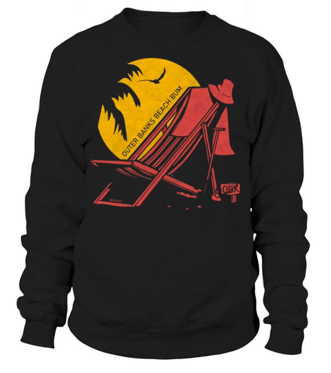 Outer Banks Beach Bum OBX Red Vintage Sweatshirt Unisex