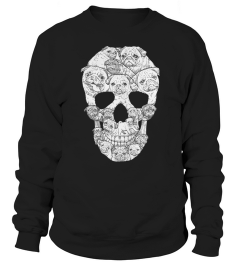 PUG SKULL Sweatshirt Unisex