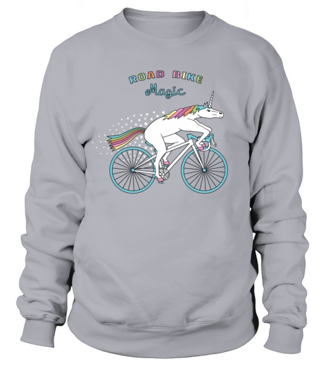 Road Bike Magic Unicorn Outline - Coffee Mug (colored) Sweatshirt Unisex