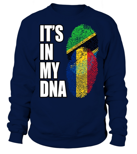 Tanzanian And Romanian Vintage Heritage DNA Flag Sweatshirt Unisex