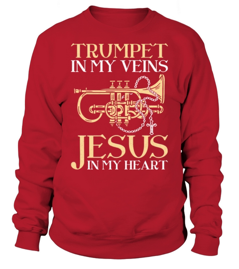 Trumpet Player Jesus Faith Sweatshirt Unisex